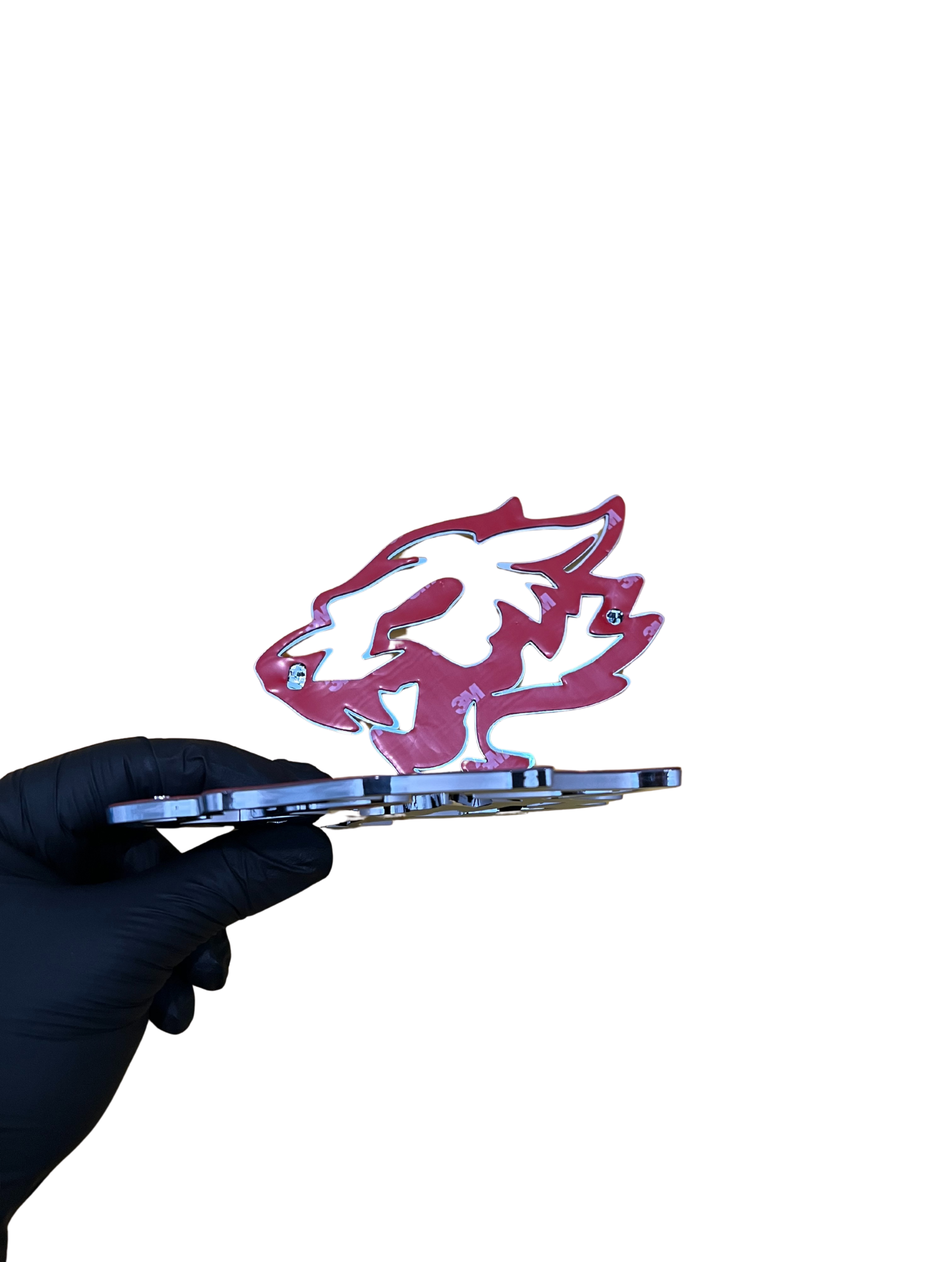 Coyote Fender Emblems - CHROME