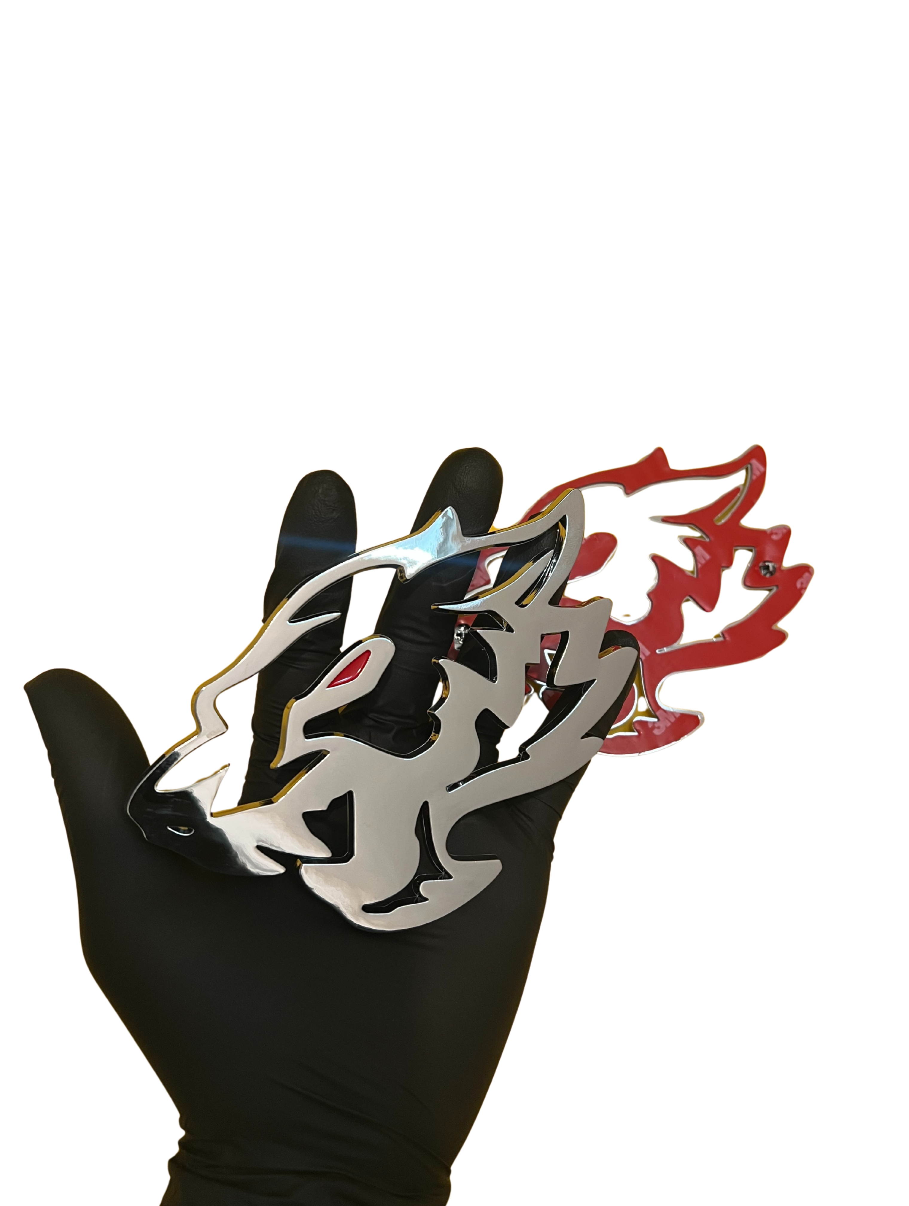 Coyote Fender Emblems - CHROME