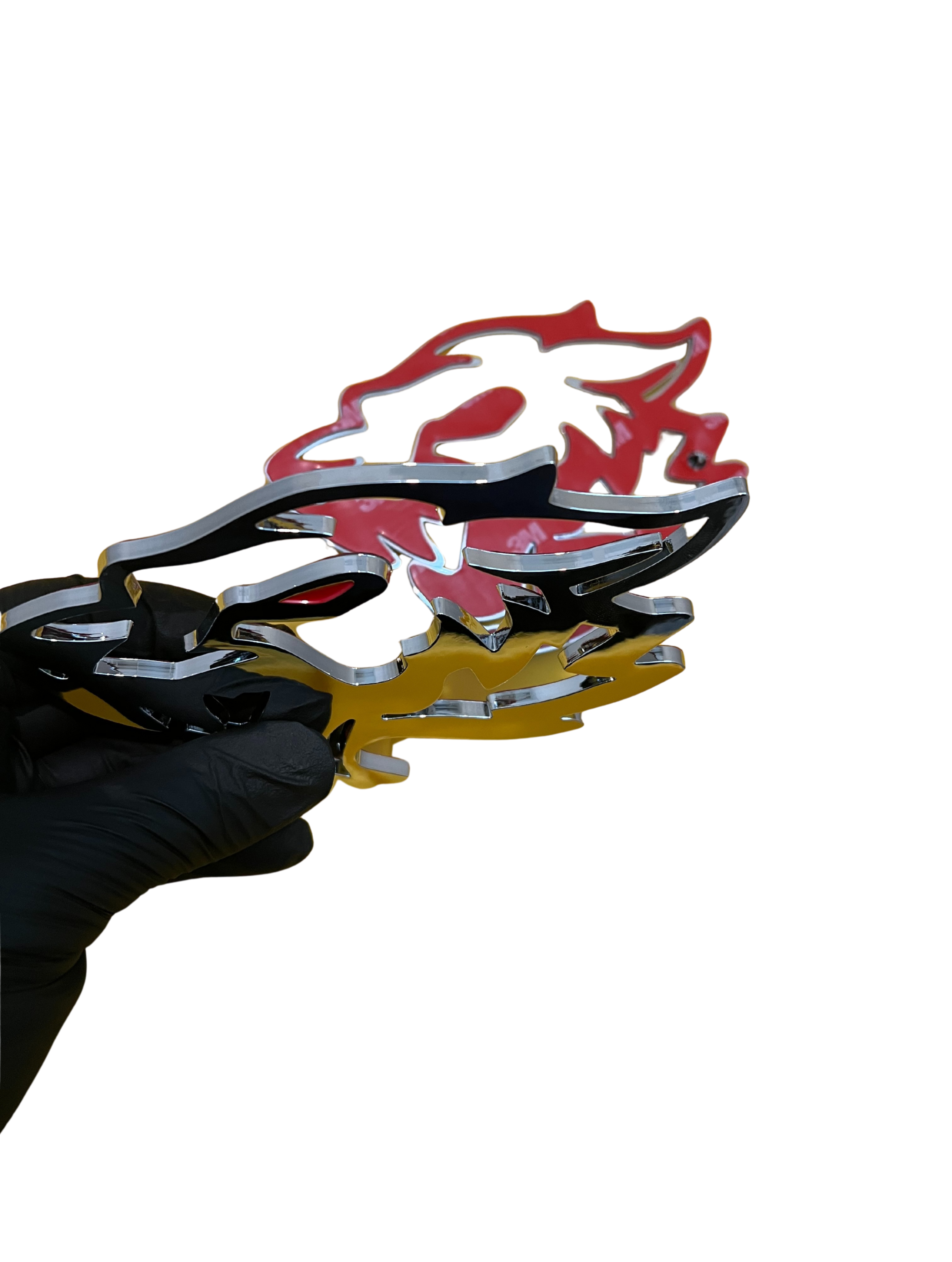 Coyote Fender Emblems - CHROME