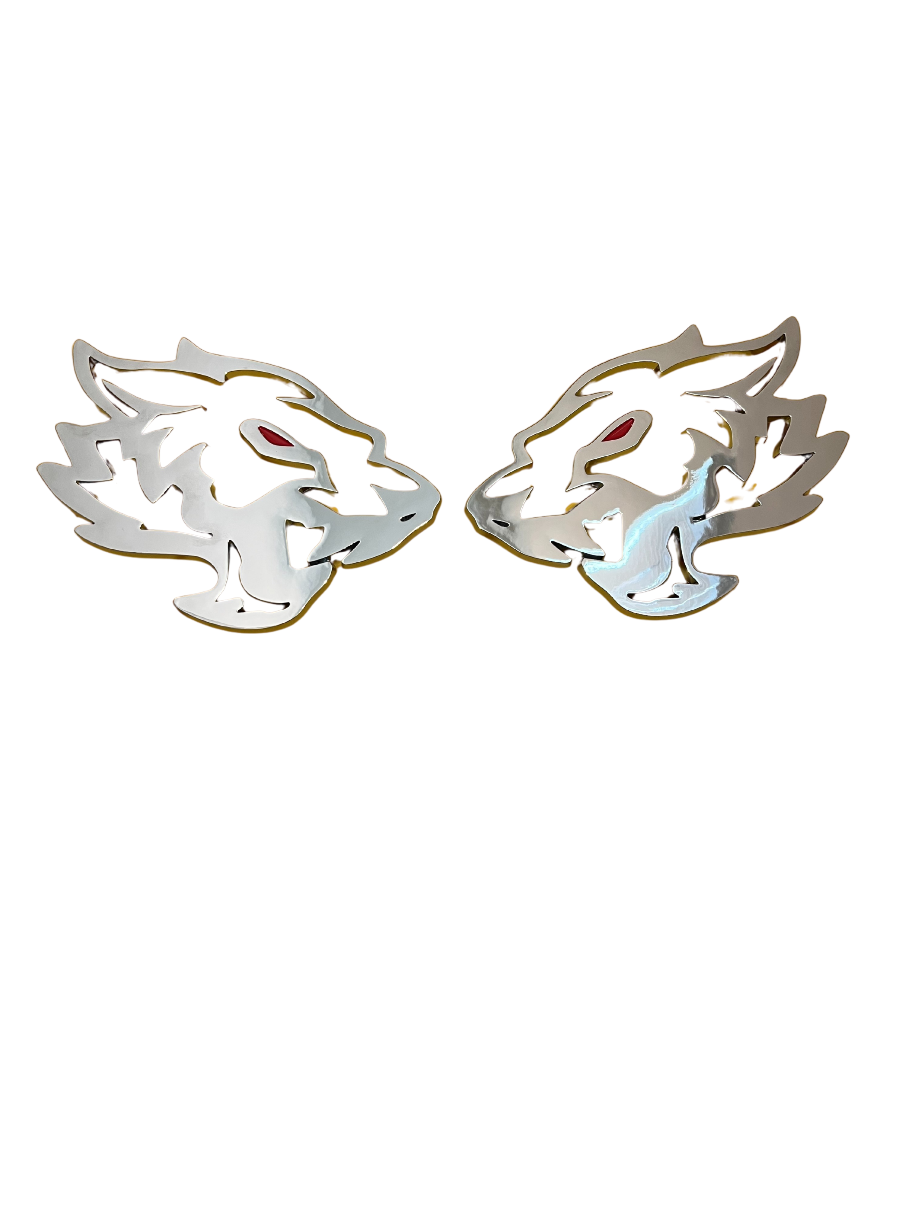 Coyote Fender Emblems - CHROME